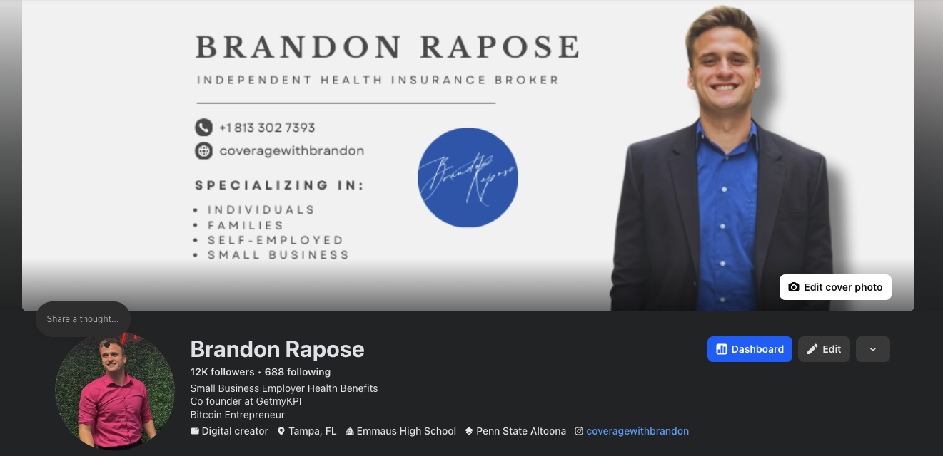 Brandon Rapose on Facebook